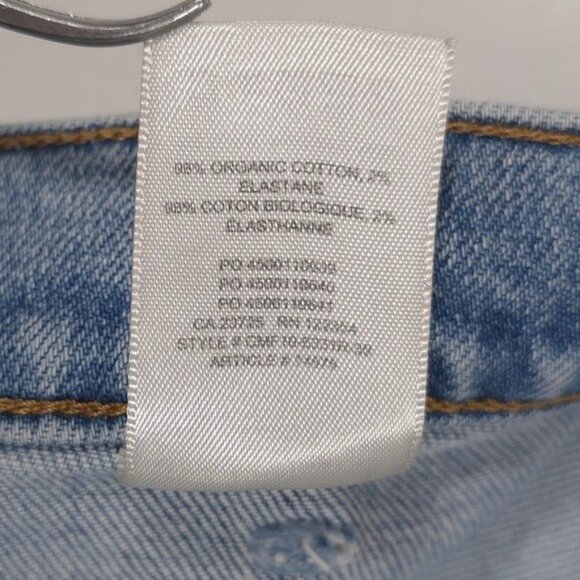 Aritzia DENIM FORUM THE JUST PEACHY STRAIGHT Jeans Size 28 ORGANIC COTTON - Picture 13 of 13
